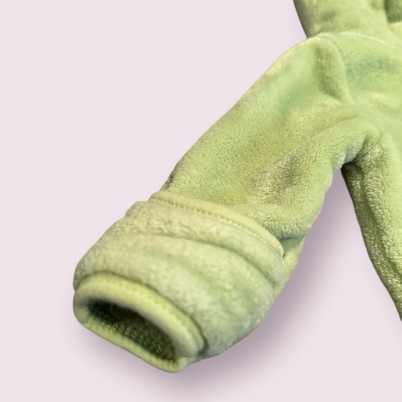 Disney Baby Monsters Inc Mike Wazowski Hoodie Fleece Footies Size 3/6 Months - Picture 7 of 7